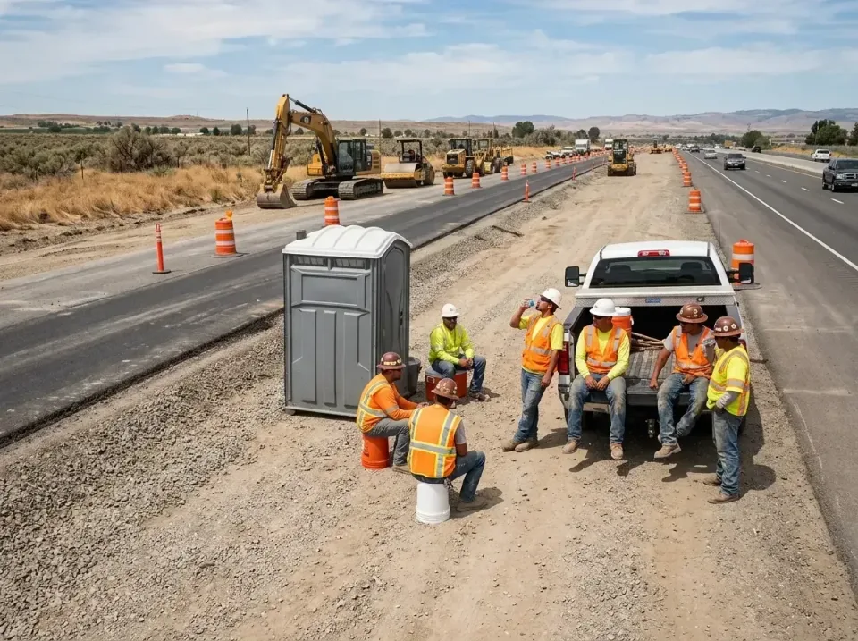 highway-road-construction-crew-007 — frequently asked questions, Porta Potty and Restroom Rentals in Royal City, WA